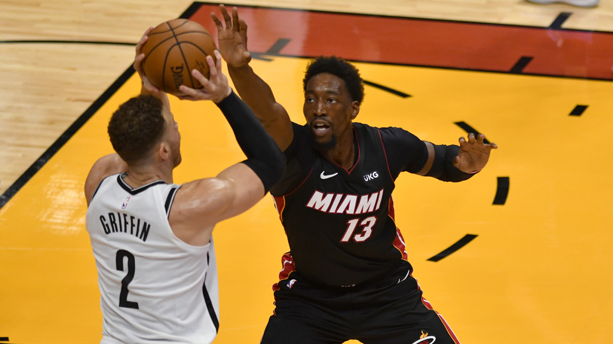 Bam Adebayo defends Blake Griffin